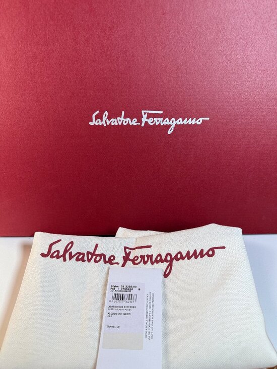 Salvatore Ferragamo Gancini Safari Nylon & Leather Bucket Backpack with BOX  NEW